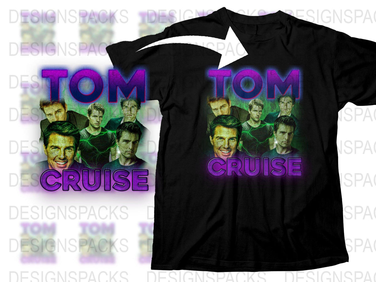 Tom Cruise Graphic T-Shirt, Vintage Movie Star Tee, Retro Actor Print, Iconic Celebrity Shirt, Unisex Fashion Top