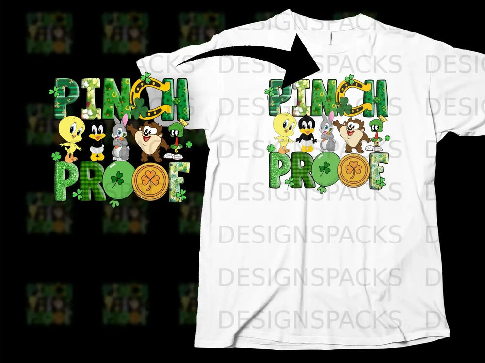 Looney Tunes Pinch Proof Irish Clover Characters product type