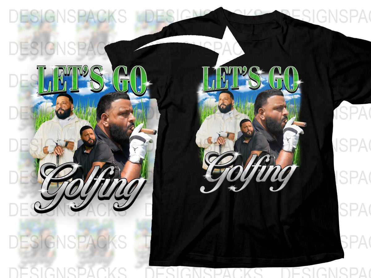 Let's Go Golfing T-Shirt, DJ Khaled Inspired Graphic Tee, Men's Outdoor Sports Shirt, Casual Summer Fashion Top