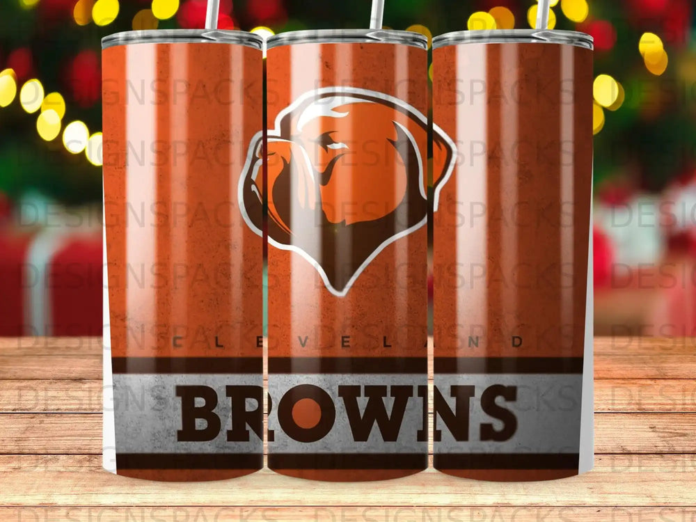 Cleveland Browns Bulldog Logo Sports Fan Tumbler product type