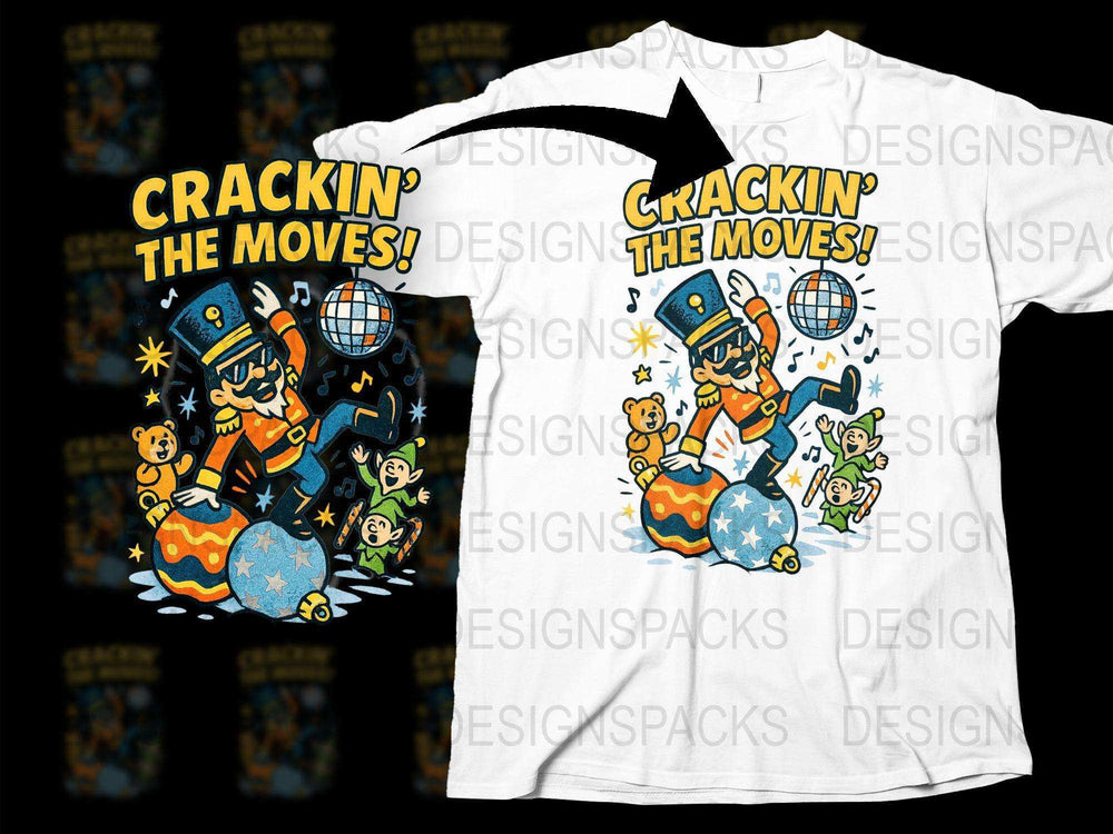Crackin' The Moves Graphic Tee, Disco Dancing Animals, Kids Party T-Shirt, Fun Cartoon Animal Dance Shirt
