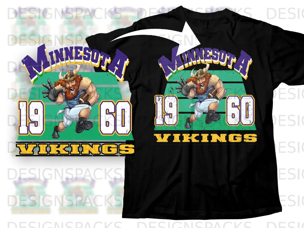 Minnesota Vikings 1960 Football Graphic T-Shirt