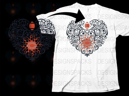 White T-Shirt with Intricate Heart and Flame Design, Graphic Tee for Unisex, Stylish Casual Wear