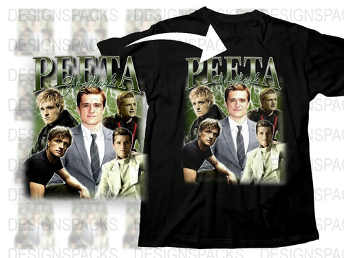 Peeta Mellark Hunger Games Graphic T-Shirt, Movie Fan Tee, Unisex Casual Shirt Gift.
