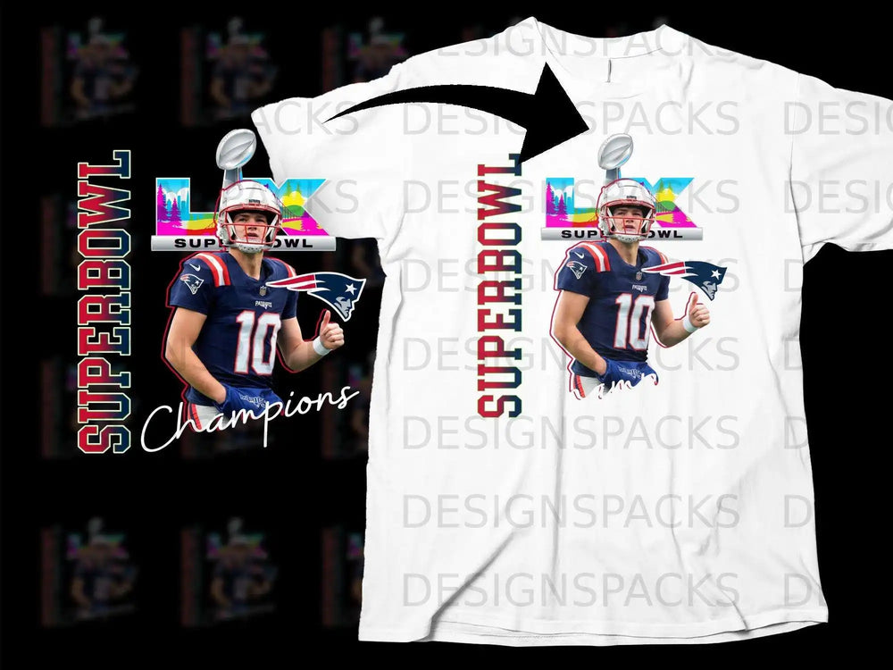 Superbowl LVI Champions Patriots Football T-Shirt