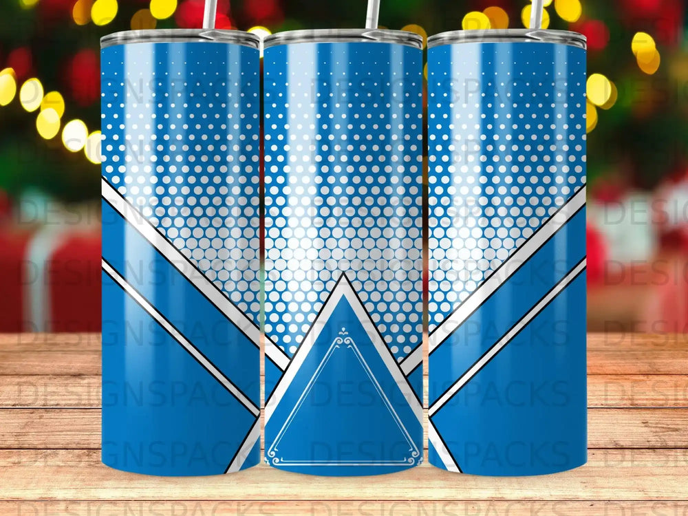 Blue Halftone Dots Diagonal Lines Triangle Design product type