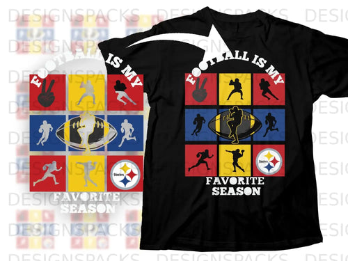 FOOTBALL IS MY FAVORITE SEASON silhouettes product type