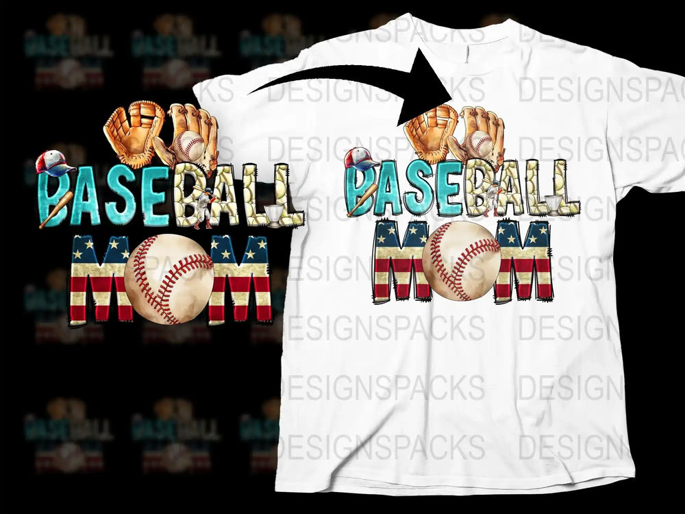 Patriotic Baseball T-Shirt, American Flag Design, Sports Apparel, Unisex Baseball Tee, Casual Wear, Youth to Adult Size