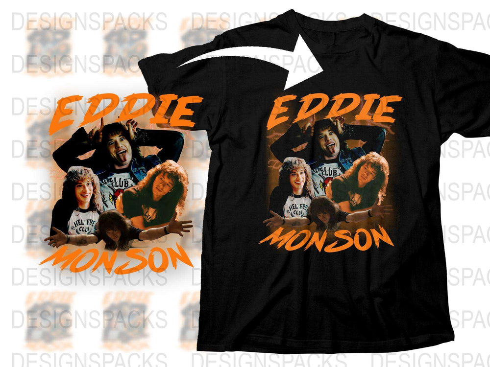 Eddie Monson Stranger Things Inspired T-Shirt, Retro 80s Style Graphic Tee, Unisex Fan Merchandise