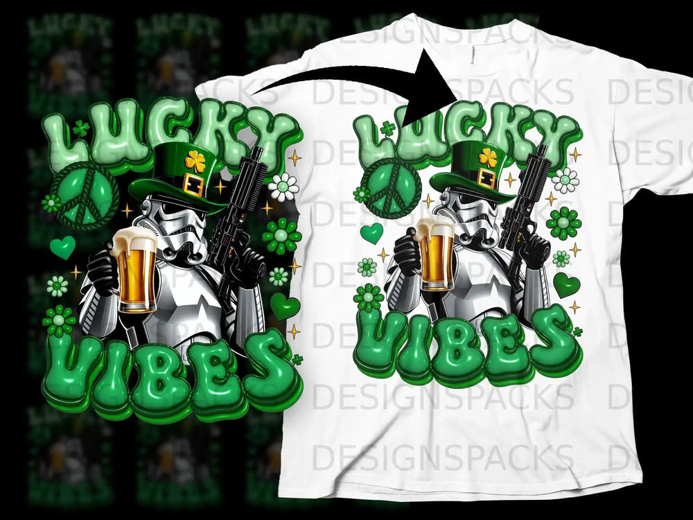 Lucky Vibes Stormtrooper Shamrock Beer Rifle Peace product type