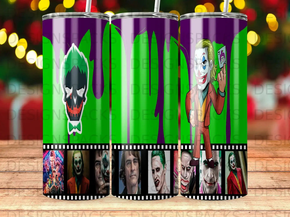 Tumbler featuring Joker characters and designs from DC comics.