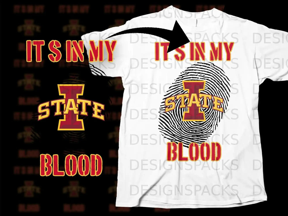 IT'S IN MY BLOOD Iowa State pride T-shirt