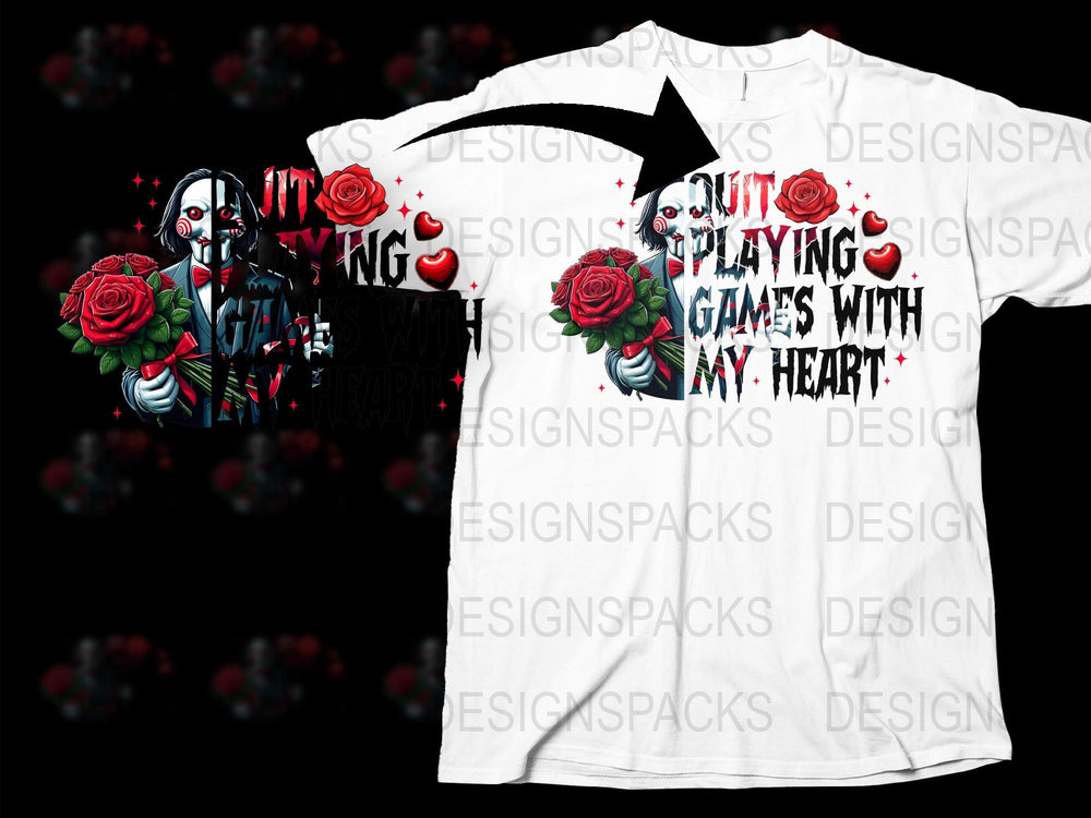 Men's Graphic Tee, Street Style T-Shirt, Urban Fashion, Red Roses and Mask, Bold Print Design, Trendy Casual Wear