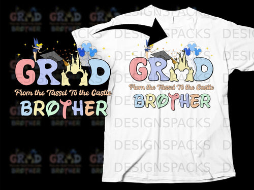 Graduation castle and fairy design with 