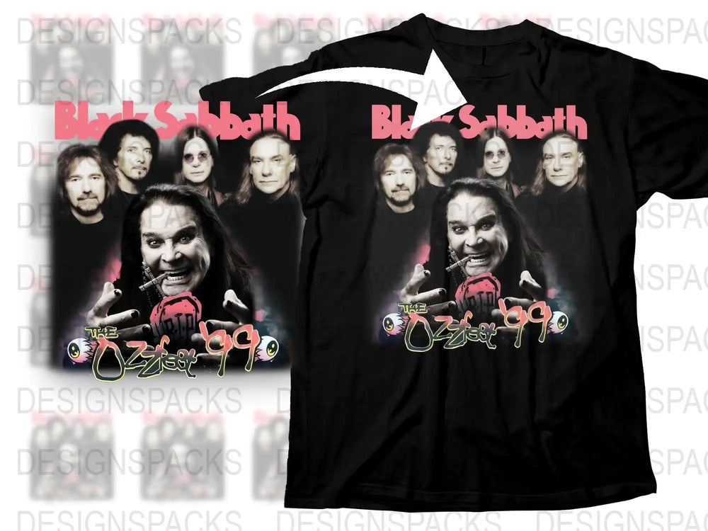 Black Sabbath Ozzy Osbourne Vintage Band T-Shirt, Classic Rock Tee, Music Fan Memorabilia Gift