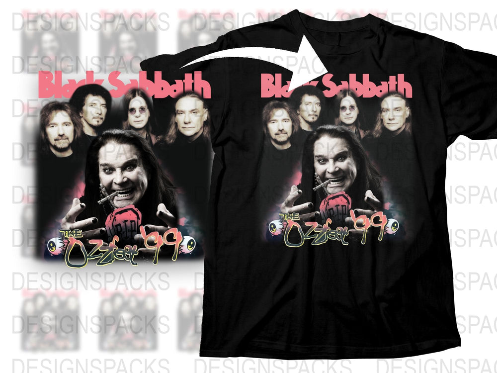 Black Sabbath Ozzy Osbourne Vintage Band T-Shirt, Classic Rock Tee, Music Fan Memorabilia Gift