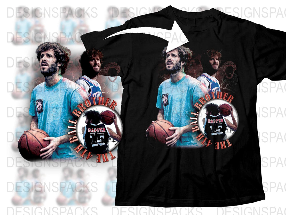 Vintage Inspired Basketball Player Graphic Tee, Retro Sports T-Shirt, Casual Streetwear, Men's Fashion Top