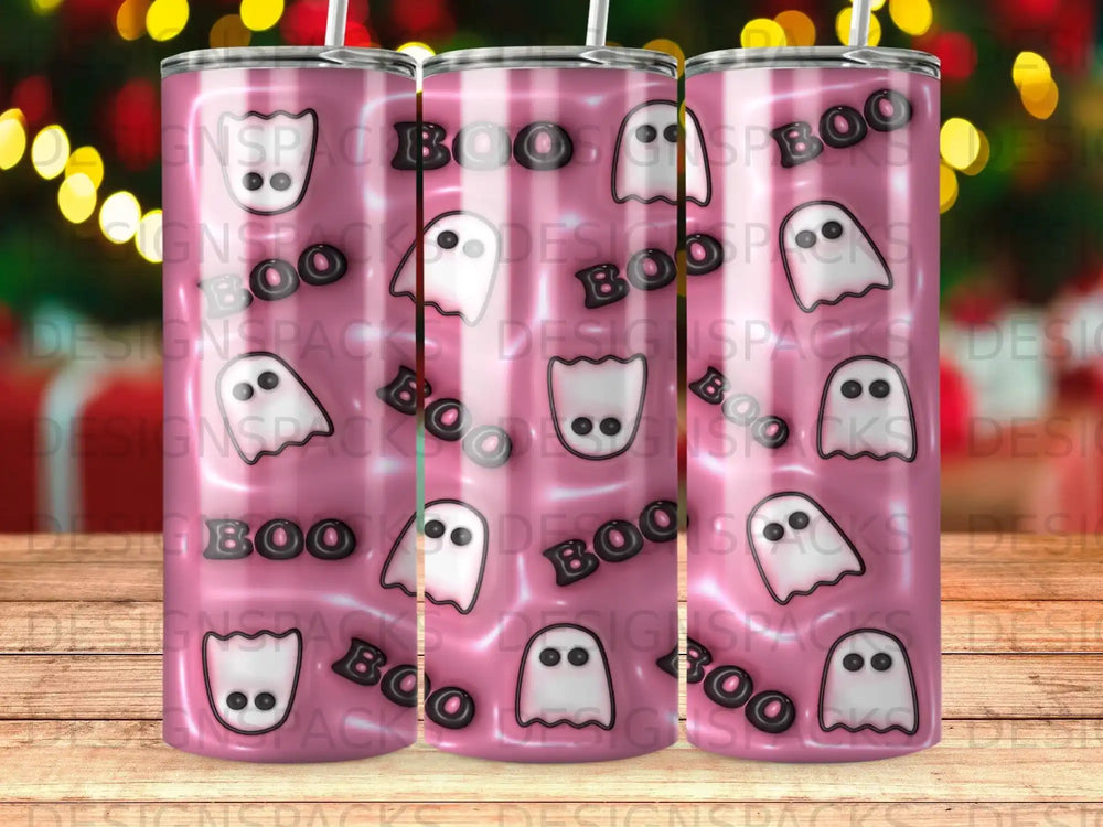 Pink Halloween Ghost Word Boo Repeat Pattern product type