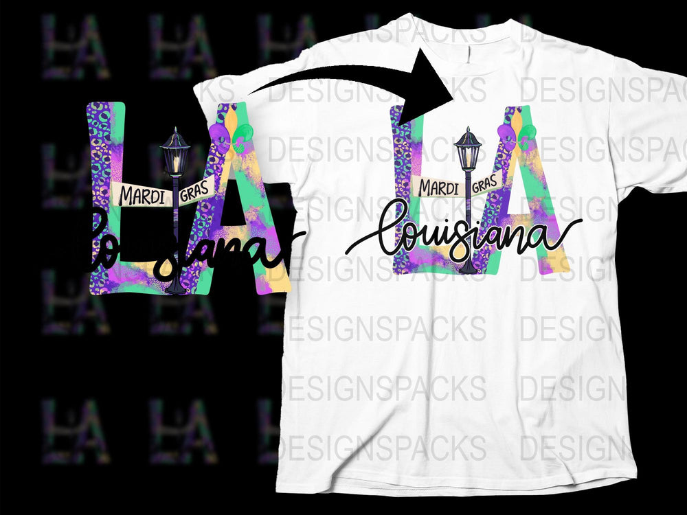 Louisiana Mardi Gras T-Shirt, Colorful Parade Graphic Tee, Unisex Carnival Festival Shirt