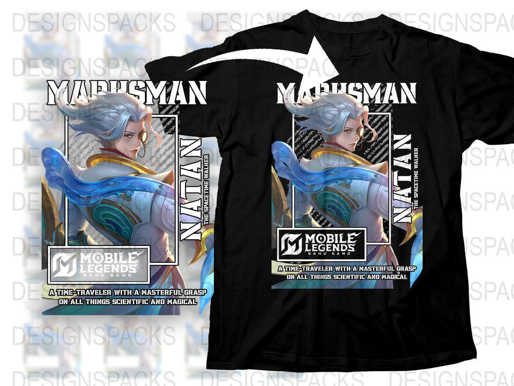 Mobile Legends Manxman T-Shirt, Gamer Graphic Tee, Fantasy Character Apparel, Unique Gaming Gift