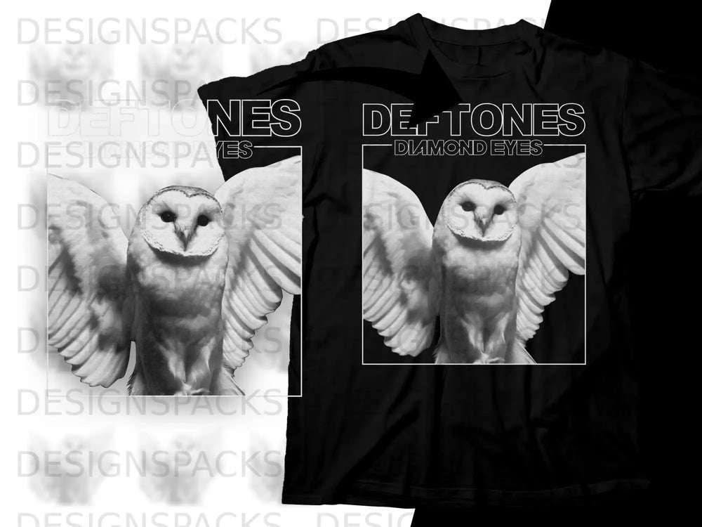 Deftones Diamond Eyes t-shirt with owl graphic.