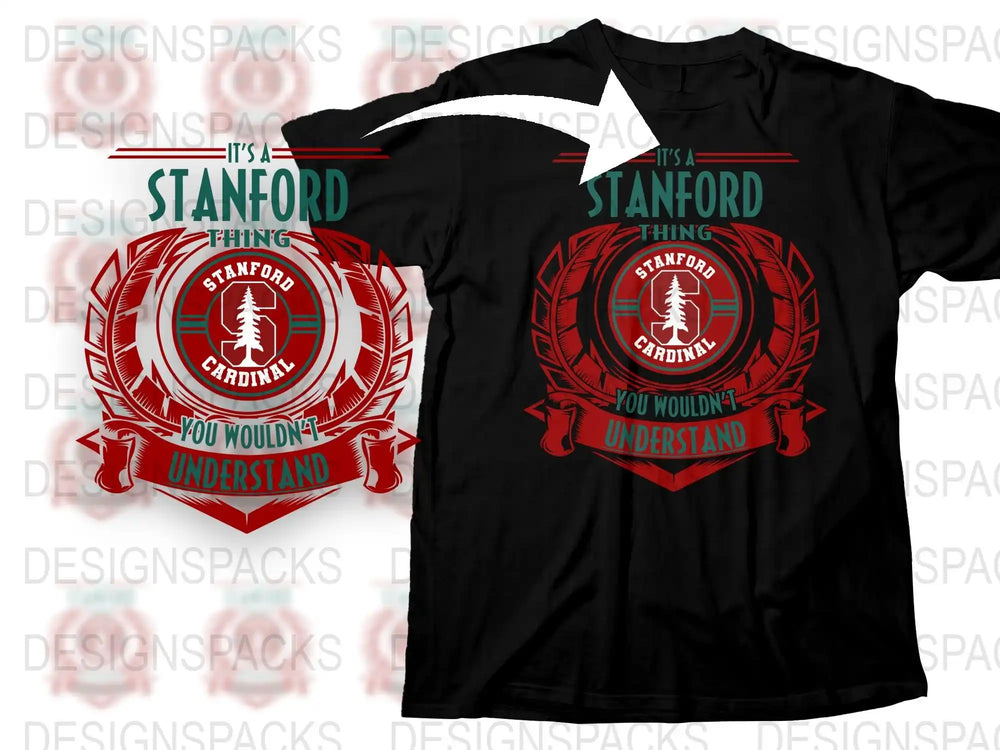 Stanford University T-Shirt, It's a Stanford Thing Design, Cardinal College Apparel, Unisex Black Tee