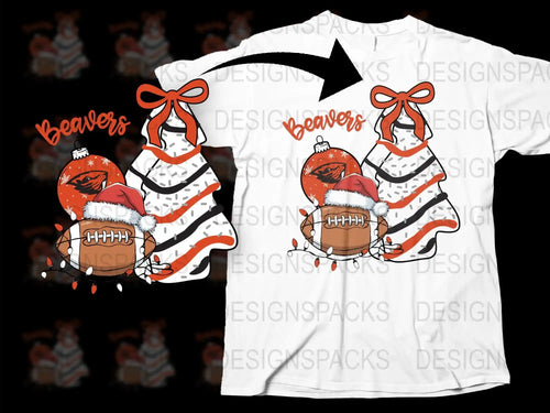 Christmas Beavers Shirt, Cute Holiday Graphic Tee, Festive Animal Design, Winter Apparel for All Ages