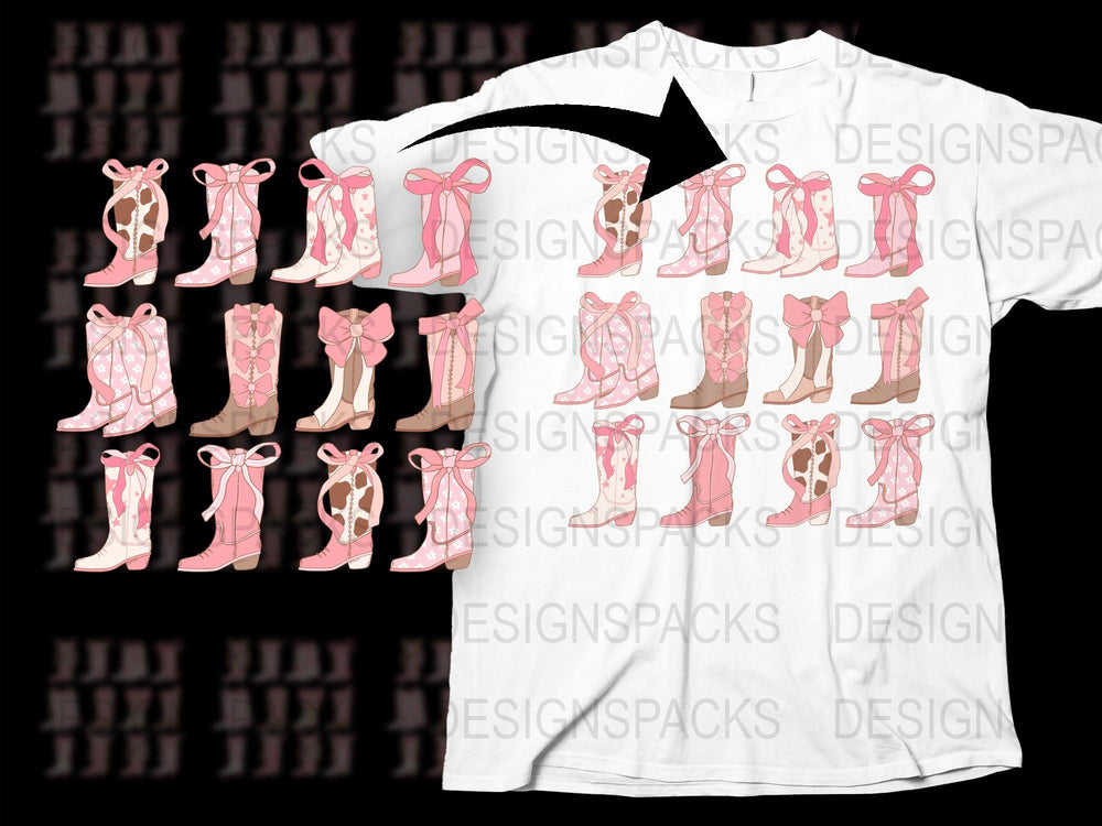 Unique Pink Bow Fashion Illustration T-Shirt, Stylish Feminine Graphic Tee, Trendy Artistic Apparel