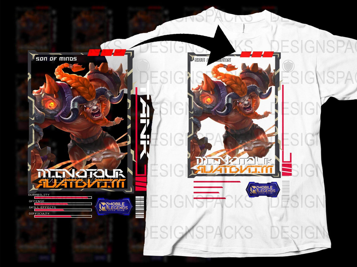 Mobile Legends Son of Minos T-Shirt, Limited Edition Gamer Tee, Graphic Print Unisex Shirt