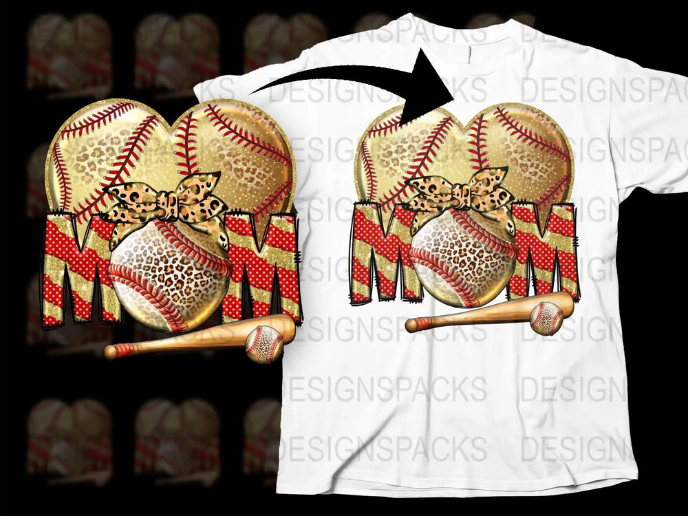 Baseball Heart Leopard Print T-Shirt, Sports Graphic Tee, Casual Summer Top for Women and Men, Unique Gift Idea