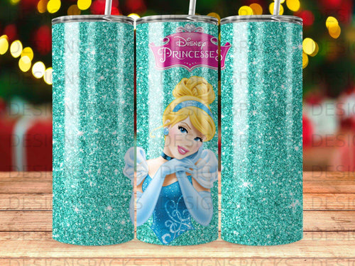Disney Princesses Cinderella Teal Glitter product type