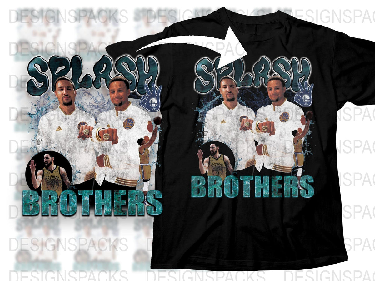 Splash Brothers T-Shirt, Basketball Player Graphic Tee, Sports Fan Gift, Men's Casual Shirt, Cool Team Apparel, Trendy Sports Design