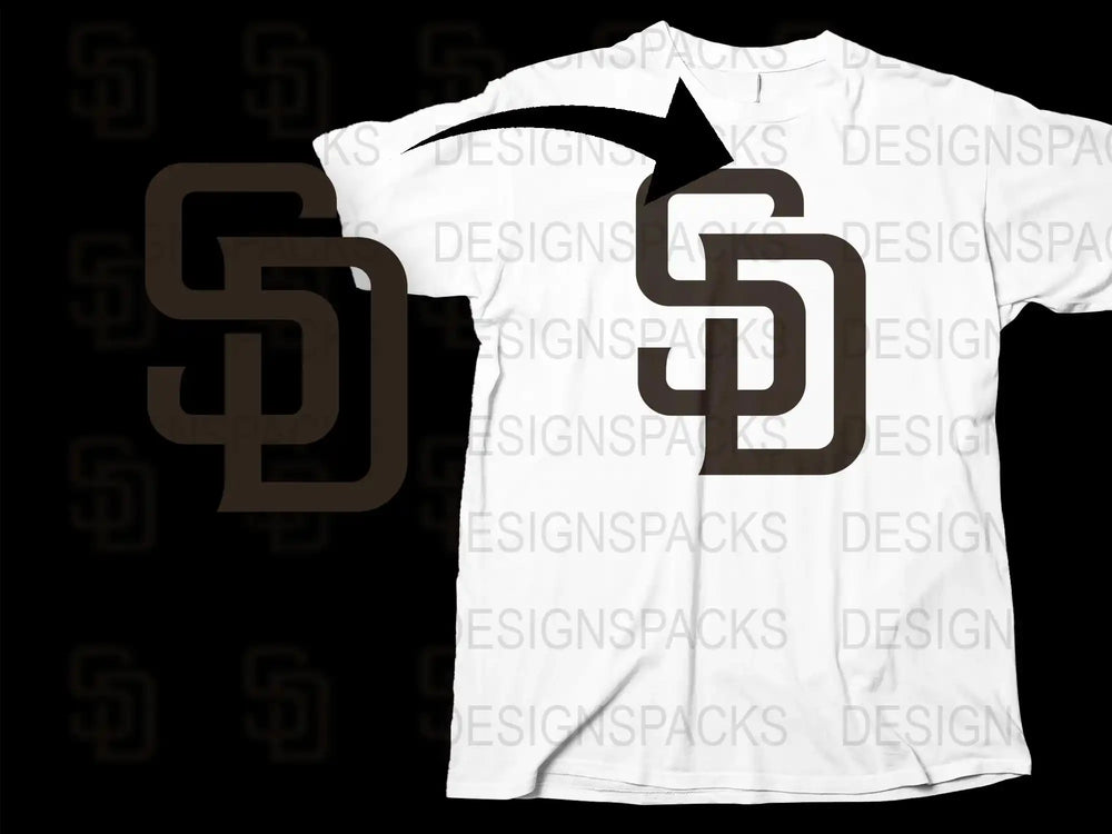 Modern Geometric T-Shirt, White with Brown Swirl Design, Casual Unisex Graphic Tee