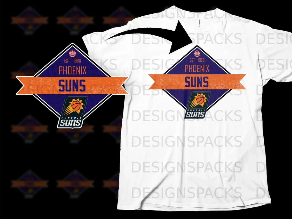 Phoenix Suns Vintage Logo T-Shirt for Basketball Fans