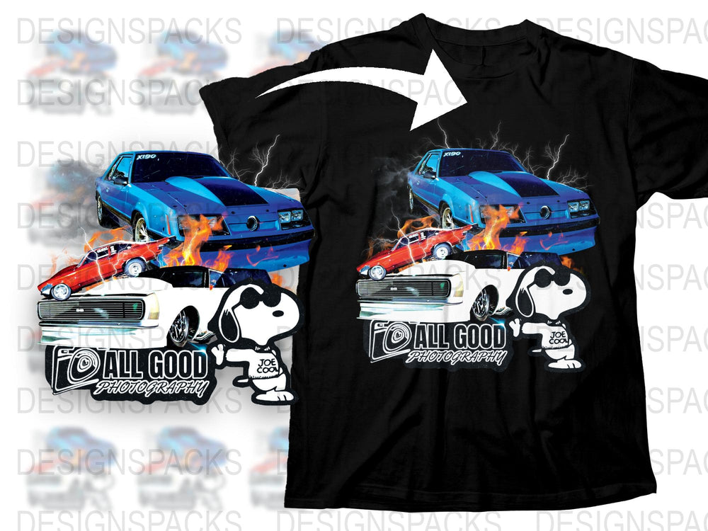 Vintage Car T-Shirt, Graphic Tee for Men, Retro Car with Flames, Automotive Enthusiast Gift, Classic Car Collector Shirt