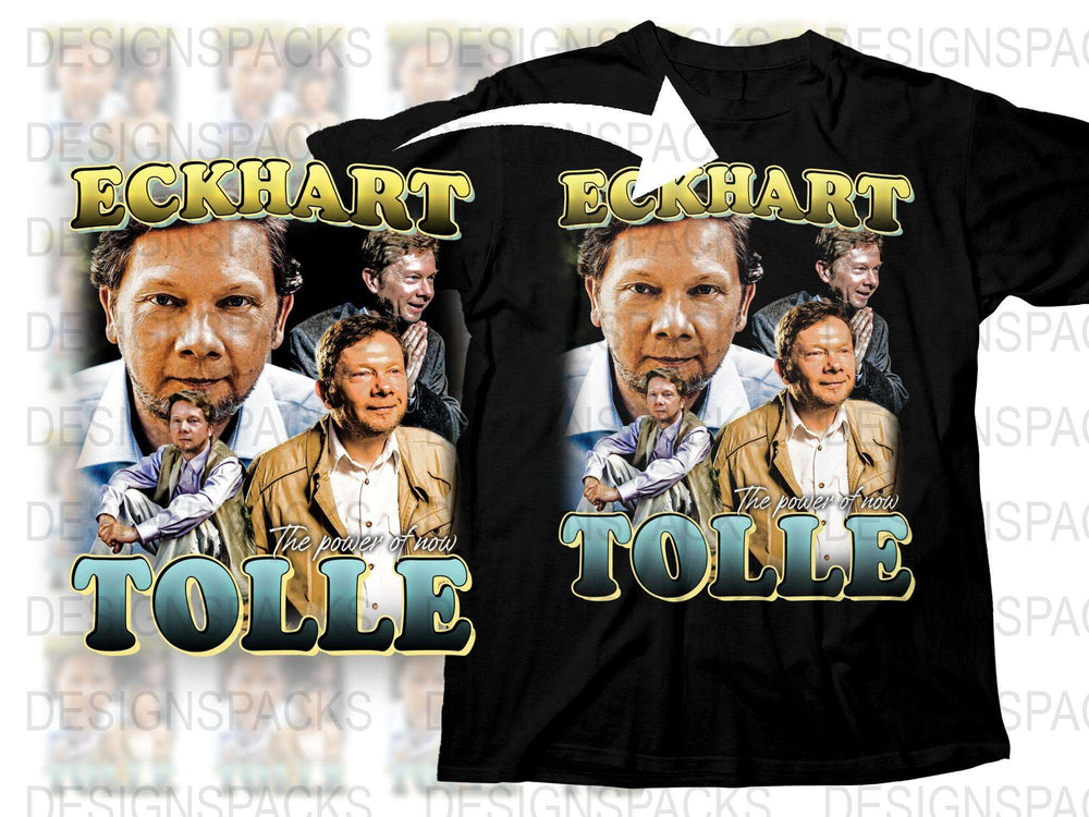 Eckhart Tolle Graphic T-Shirt, Inspirational Quote, Spiritual Teacher Tee, Power of Now, Unisex Clothing, Gift Idea