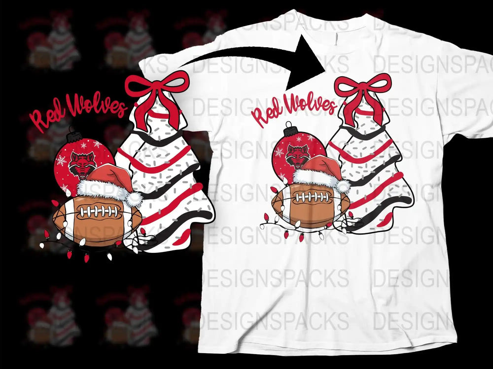 Christmas Football T-Shirt, Santa Hat Sports Tee, Festive Holiday Graphic Shirt, Family Matching Outfit, Gift for Sports Fans