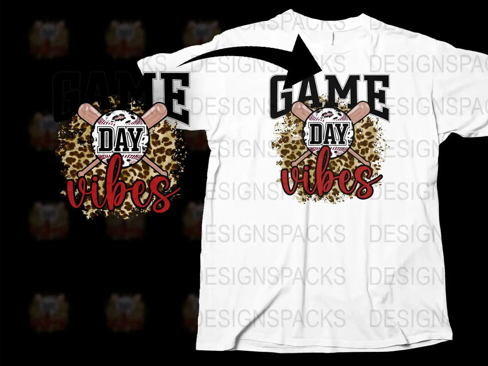 Game Day Vibes T-Shirt, Leopard Print Football, Sports Fan Apparel, Casual Graphic Tee, Trendy Game Day Outfit, Unisex Clothing