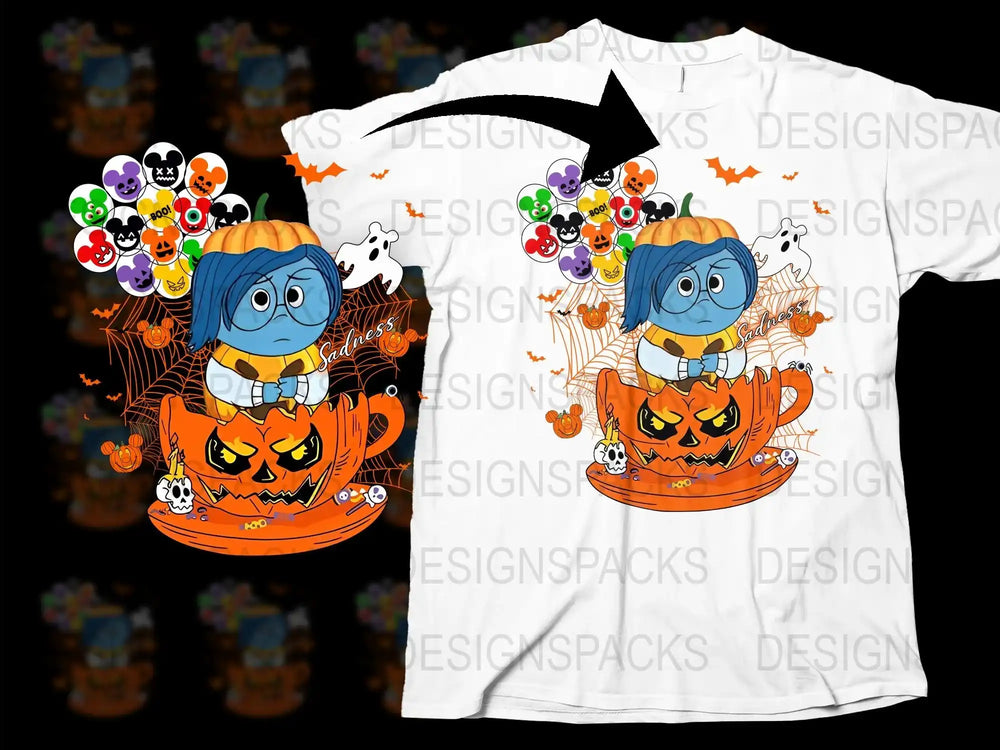 Halloween Pumpkin T-Shirt, Cute Ghost and Skull Design, Kids Spooky Cartoon Tee, Fall Festival Outfit, Unique Graphic Shirt for Children