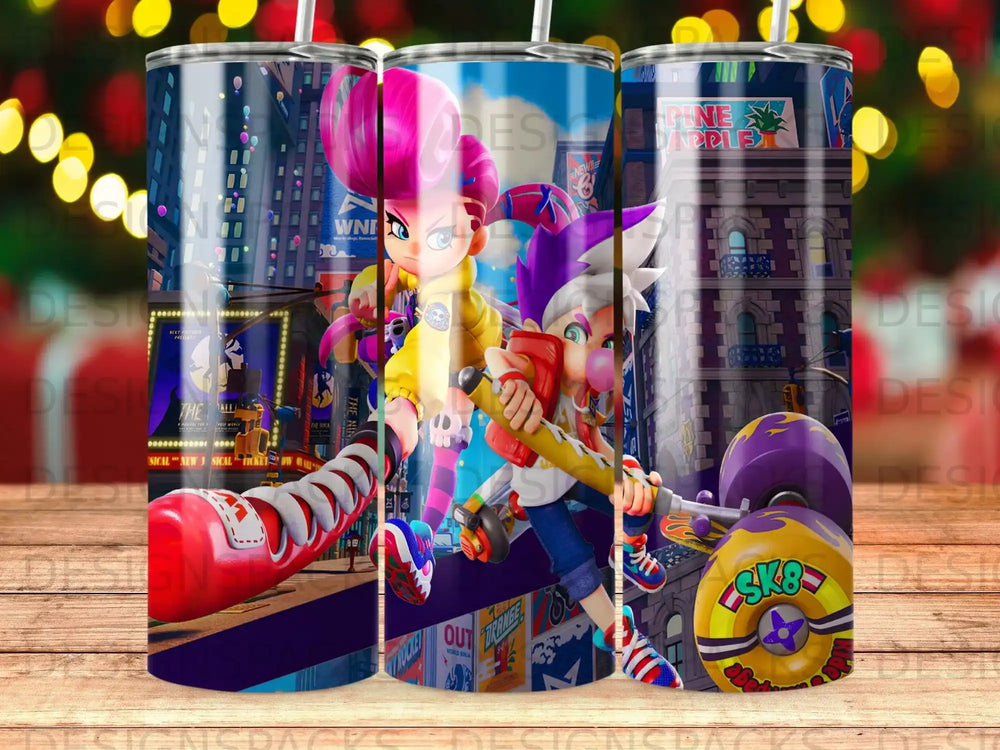 SK8 Characters Urban Scape Anime Style Vibrant Energy product type