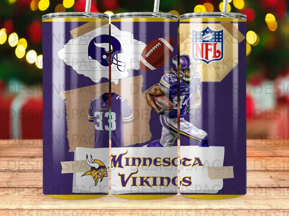 Minnesota Vikings NFL Football Player Jersey Tumbler product type