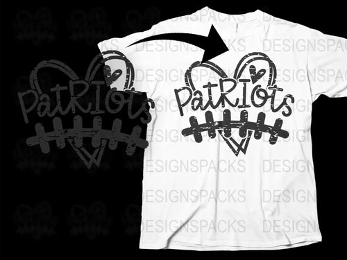 Patriotic Heart T-Shirt, American Flag Design, Unisex Adult and Youth Sizes