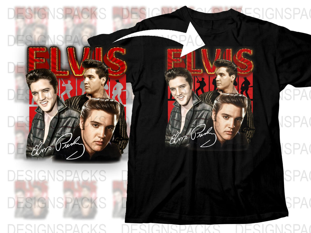 Elvis Presley T-Shirt, Vintage Style Graphic Tee, Retro Music Legend, Rock and Roll Icon, Collectible Merchandise