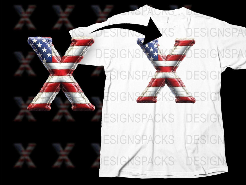 Patriotic American Flag T-Shirt, Star Striped Crossed Baseball Bats Graphic Tee, Unisex Casual Summer Top