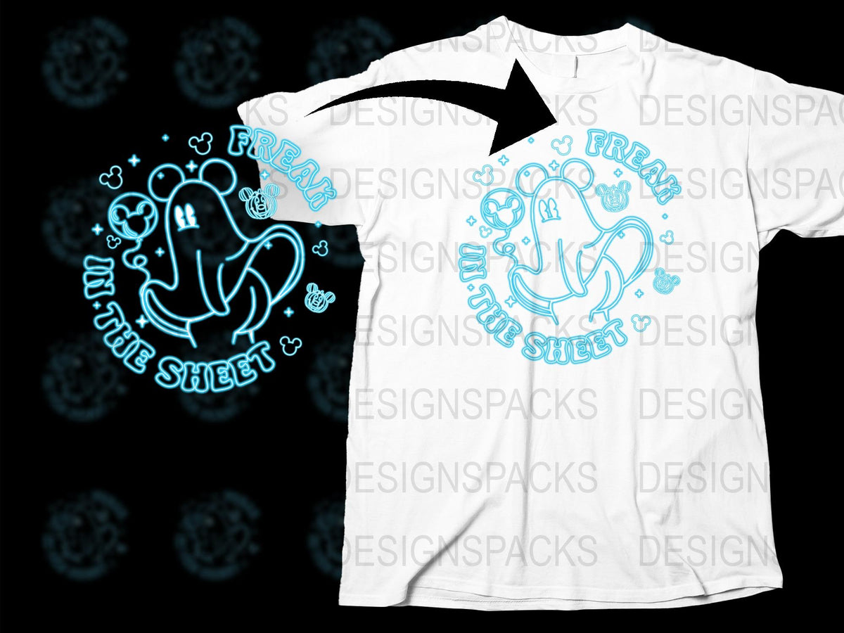 Neon Cactus Graphic T-Shirt, Glow in the Dark, Funky Desert Style, Casual Unisex Tee, Bright Blue Design, Unique Fashion Top