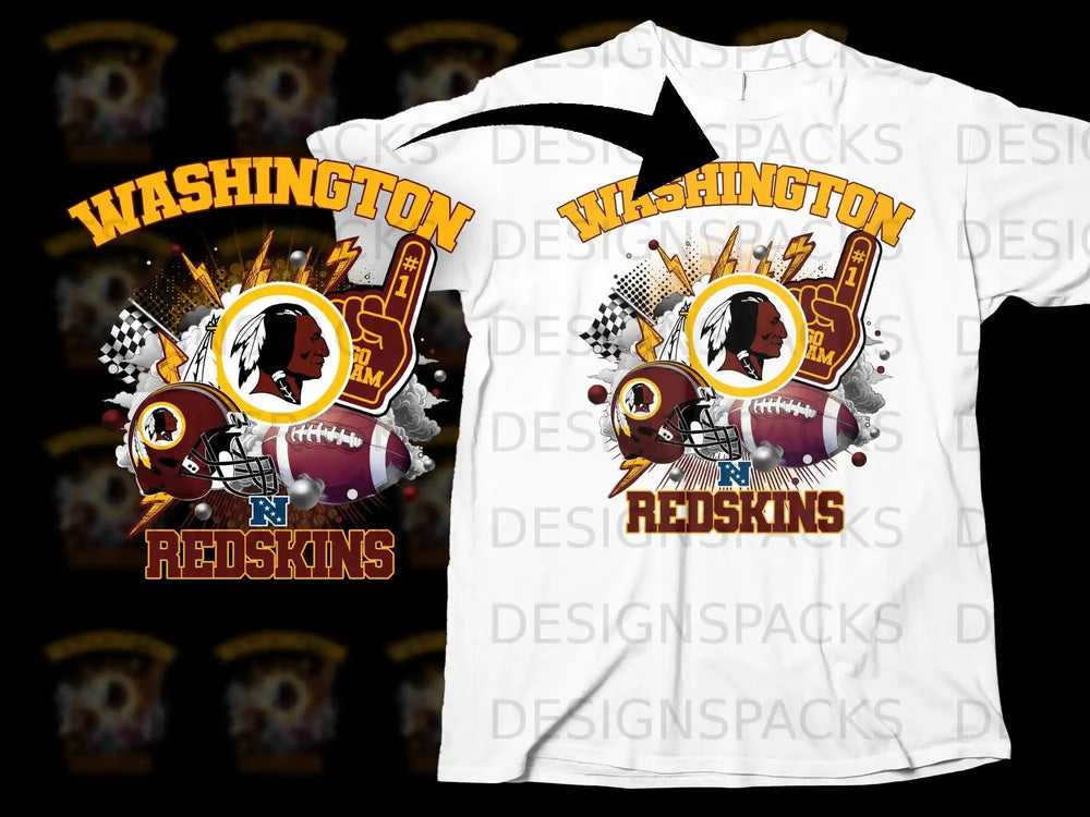 Washington Redskins Football Fan Art Shirt