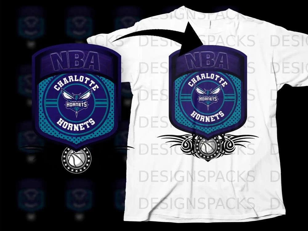 NBA Charlotte Hornets Logo Graphic Shirt Product