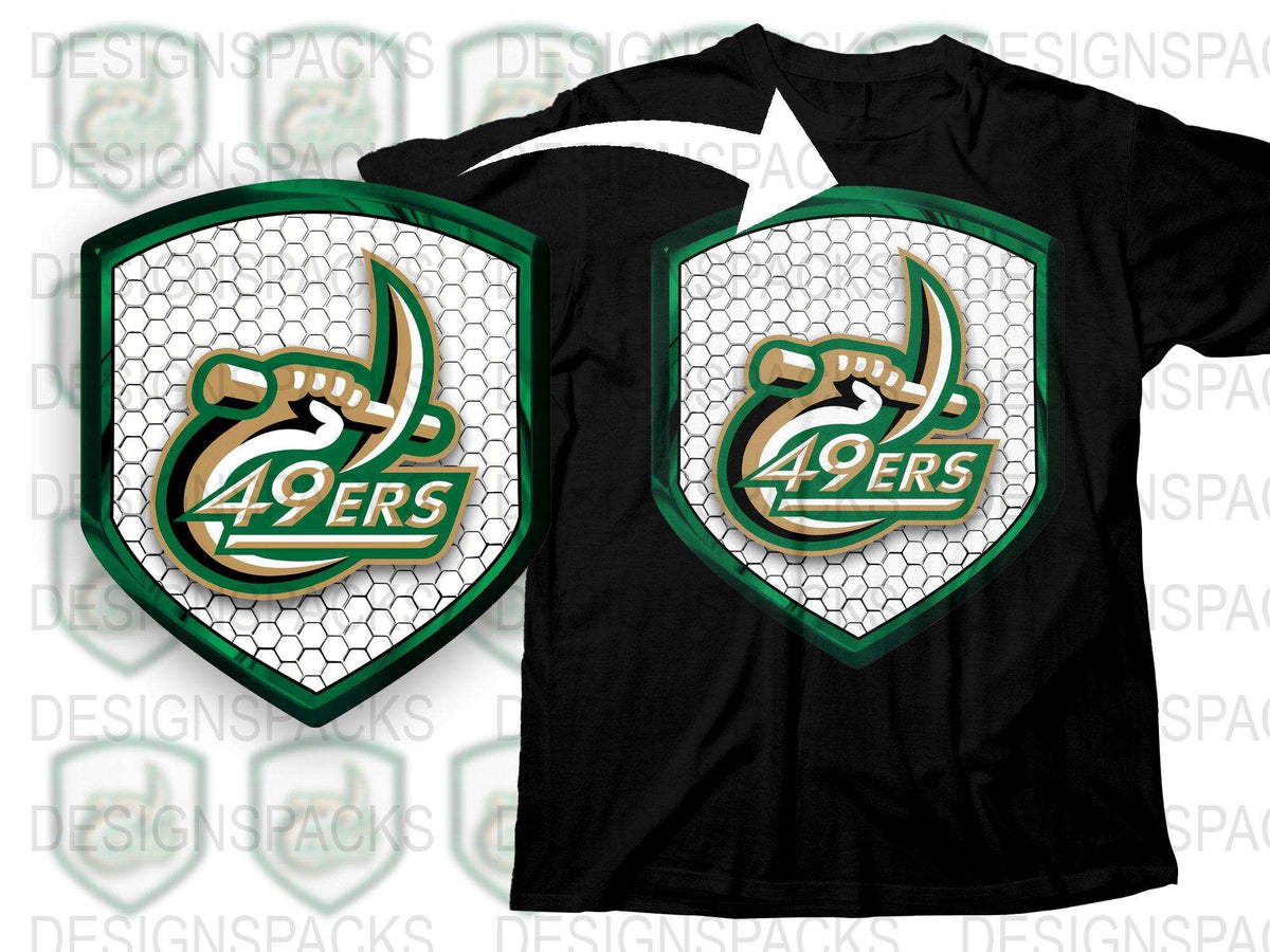 Vintage 49ers Logo T-Shirt, Classic Retro Sports Team Design, Black Graphic Tee, Unique Athletic Apparel, Gift for Sports Fans