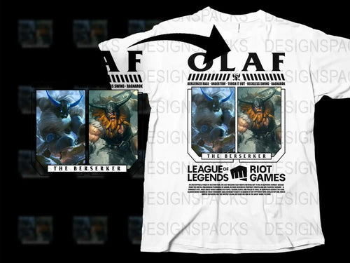 League of Legends Olaf T-Shirt, Berserker Graphic Tee, Gaming Apparel, Gift for Gamers