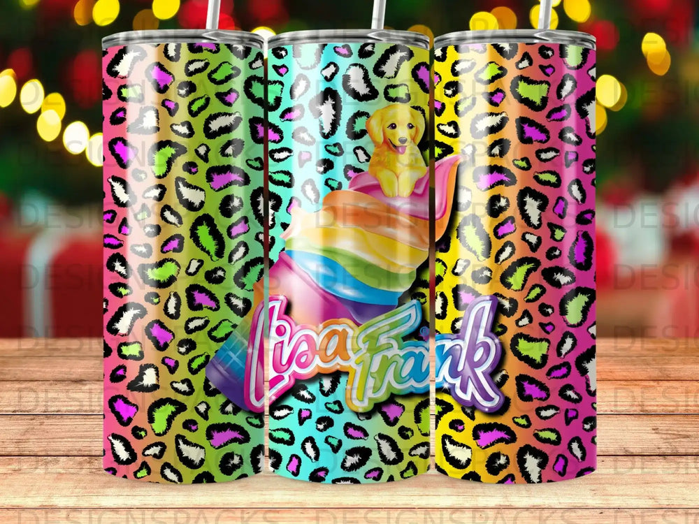 Lisa Frank Rainbow Leopard Print Puppy Design product type